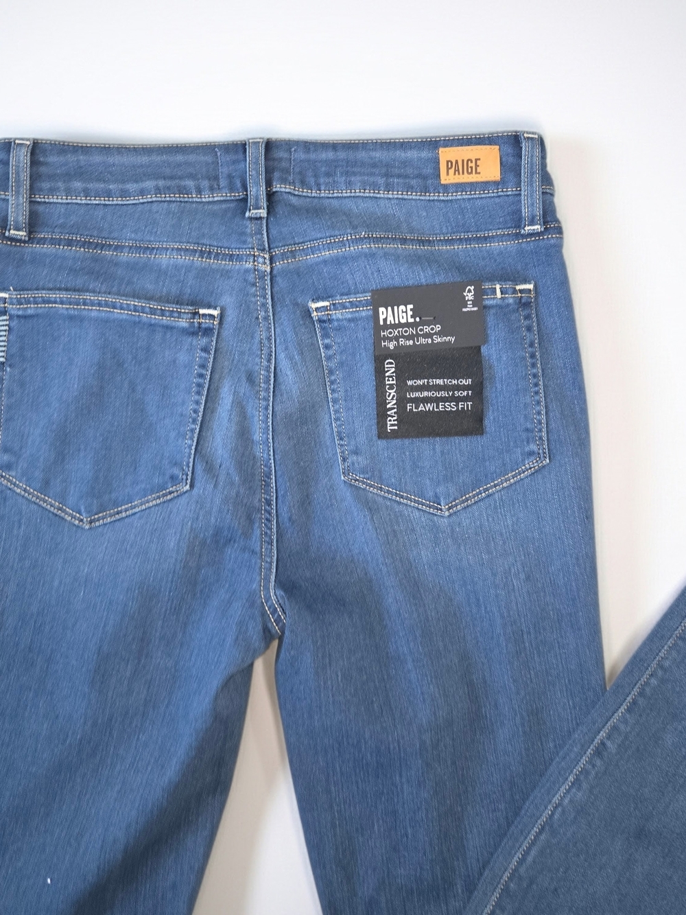 NWT Paige Women's Indigo Stretch High-rise Skinny Jeans - Classic Fit  Womens 27 - Picture 3 of 9